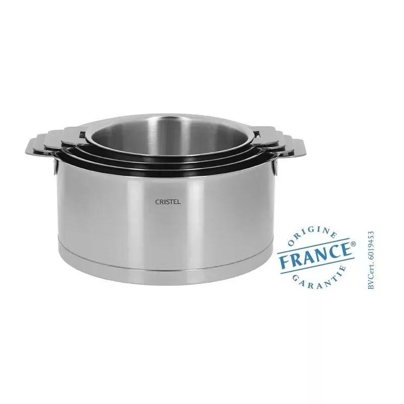 Casserole en inox collection strate amovible made in France par CRISTEL 
