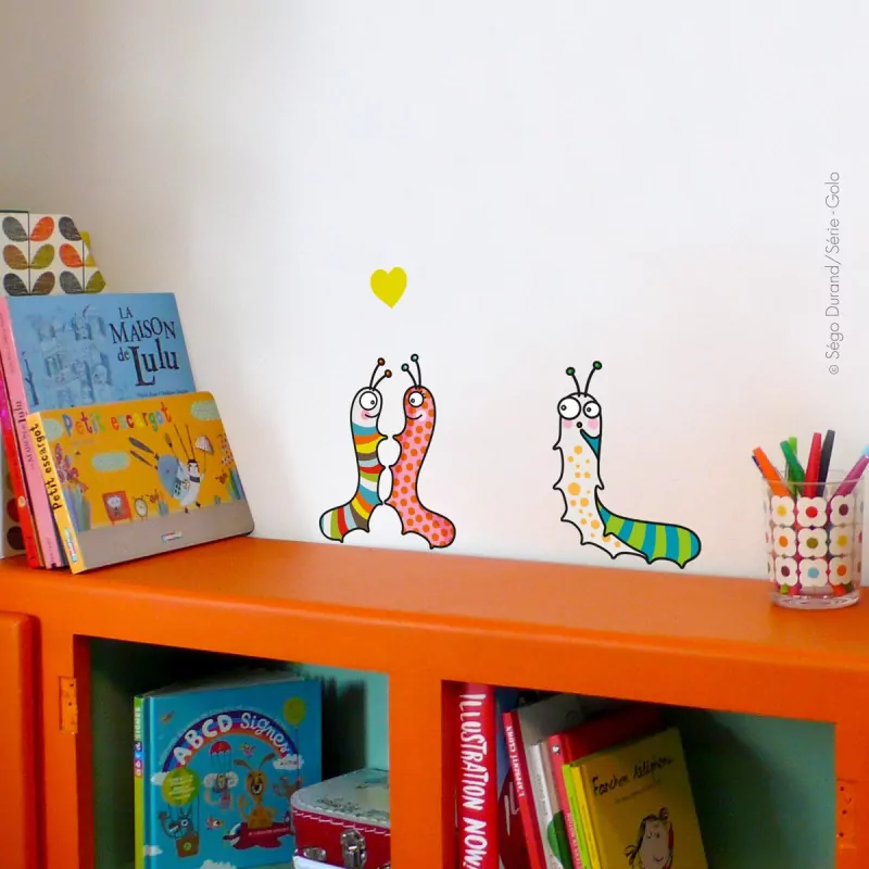 Sticker enfants Les Chenilles Série-Golo