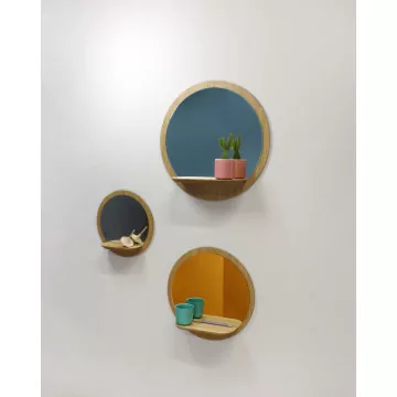 Miroir et Tablette S diamètre 30cm Reine Mère