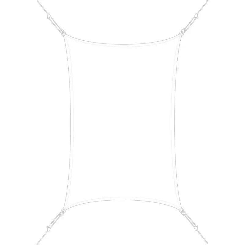 Voile d'ombrage rectangle 3x4,5m Easy Sail