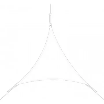 Voile d'ombrage triangle 4x4x4m Easy Sail
