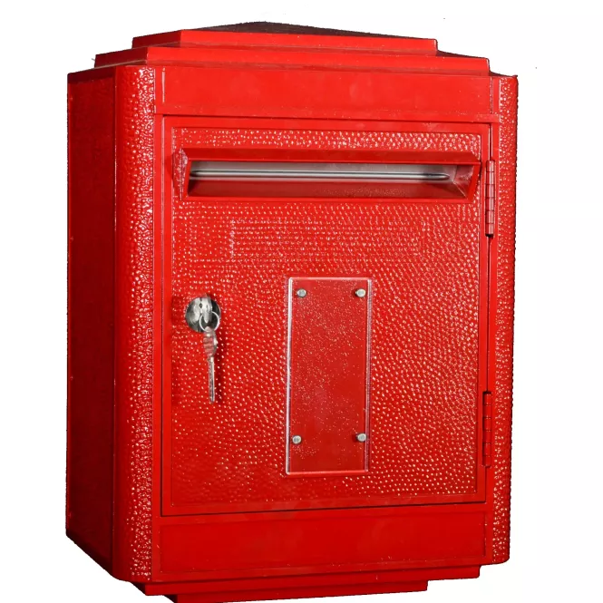 Boîte aux lettres rouge La Boîte Jaune