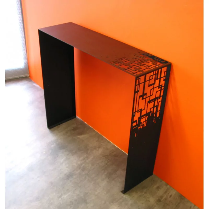 Console CUBICAL Coco&co noir fond orange
