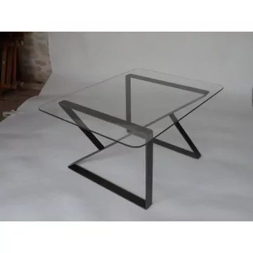 Table basse métal / verre MOERO CLF Création