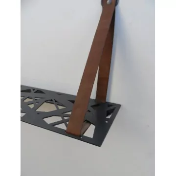 Etagère métal / cuir LURE CLF Création
