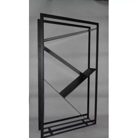 Porte bûche design en métal par CLF CREATION 