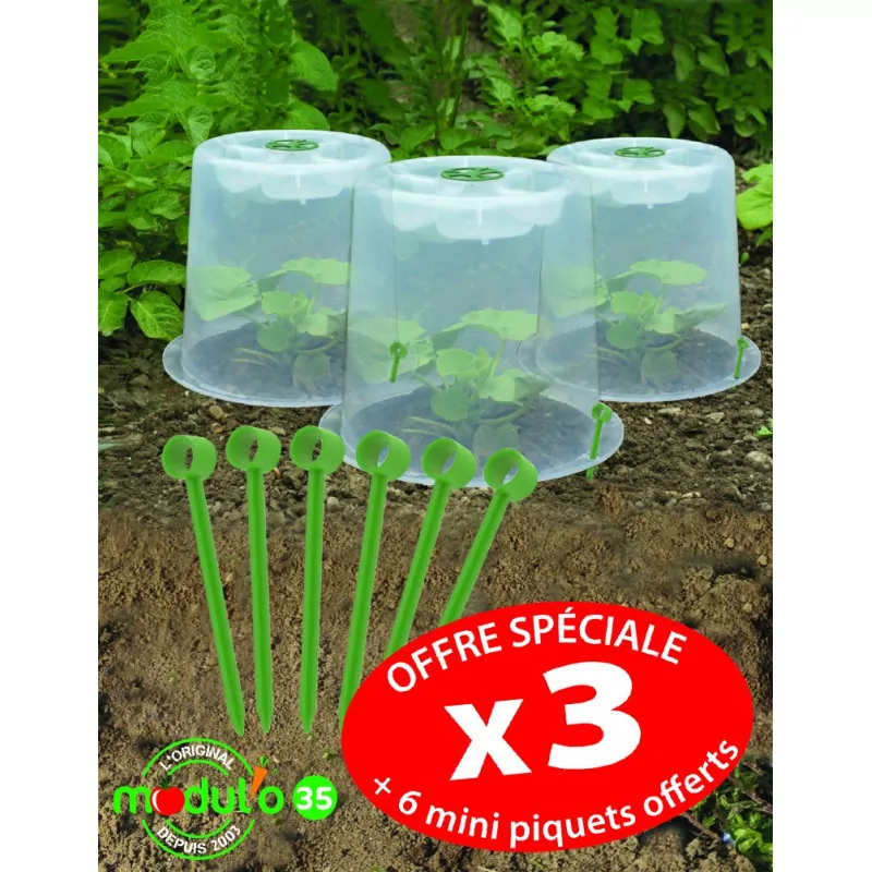 Lot de 3 Cloches Modul'o 35 à forcer - MV INDUSTRIE