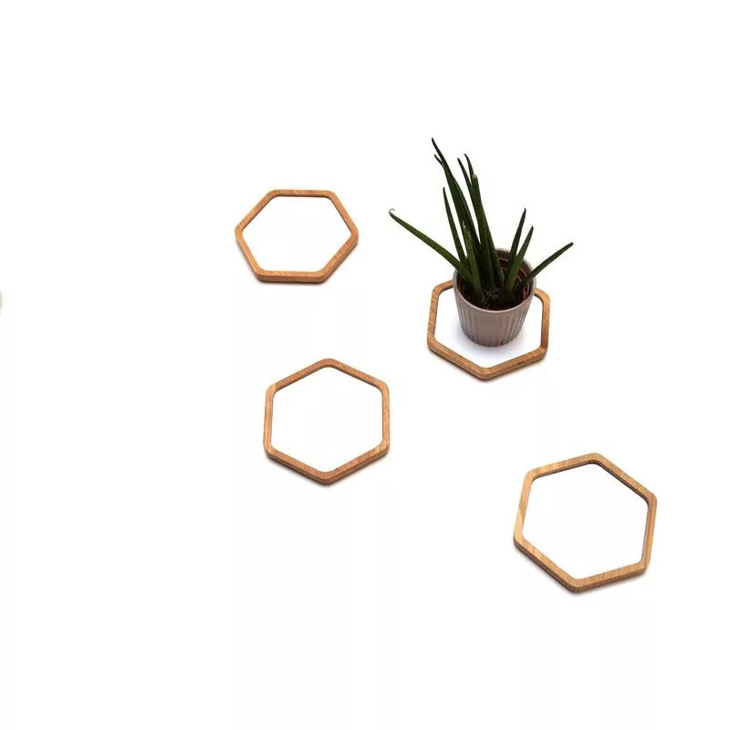 Lot de petits objets en chêne massif