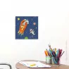 Tableau fusée orange Série-Golo Tableau fusée orange Série-Golo