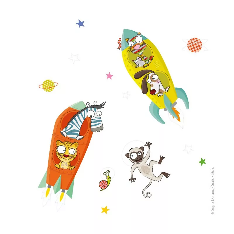 Stickers les fusées Série-Golo