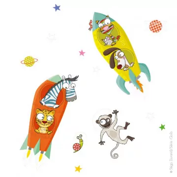 Stickers les fusées Série-Golo