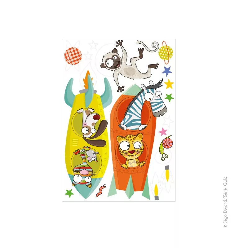 Stickers les fusées Série-Golo