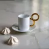 Tasse à Café et sa sous-tasse Manièriste Extranorm - Or