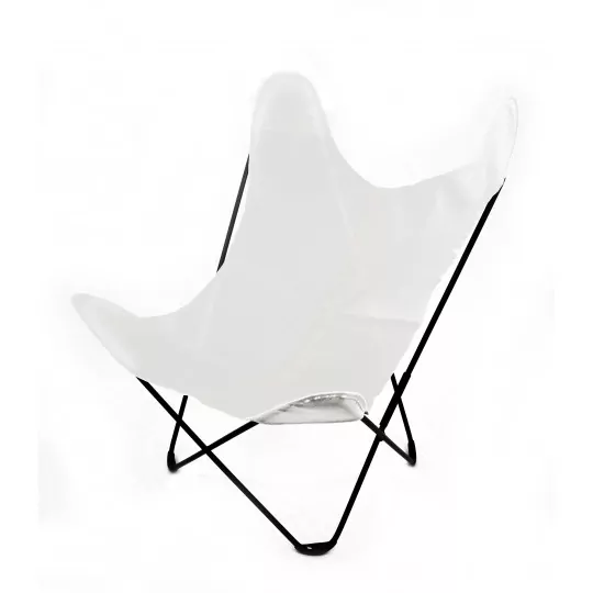 Fauteuil Butterfly piètement noir avec toile Batyline Eden Fauteuil Butterfly piètement noir avec toile Batyline Eden