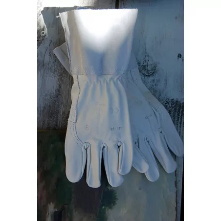 Gants de jardinage en cuir avec manchette Gants de jardinage en cuir avec manchette
