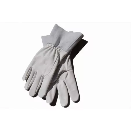 Gants de jardinage en cuir avec manchette Gants de jardinage en cuir avec manchette