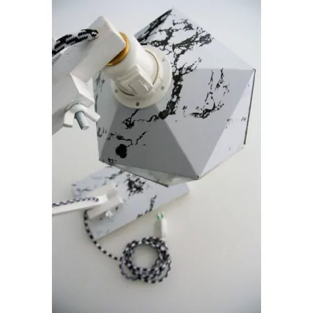 Lampe de bureau origami "marbre" - Leewalia