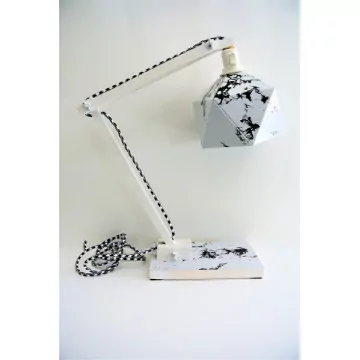 Lampe de bureau origami "marbre" - Leewalia