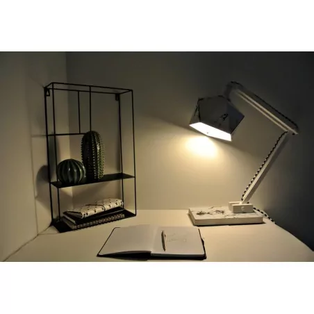 Lampe de bureau origami "marbre" - Leewalia