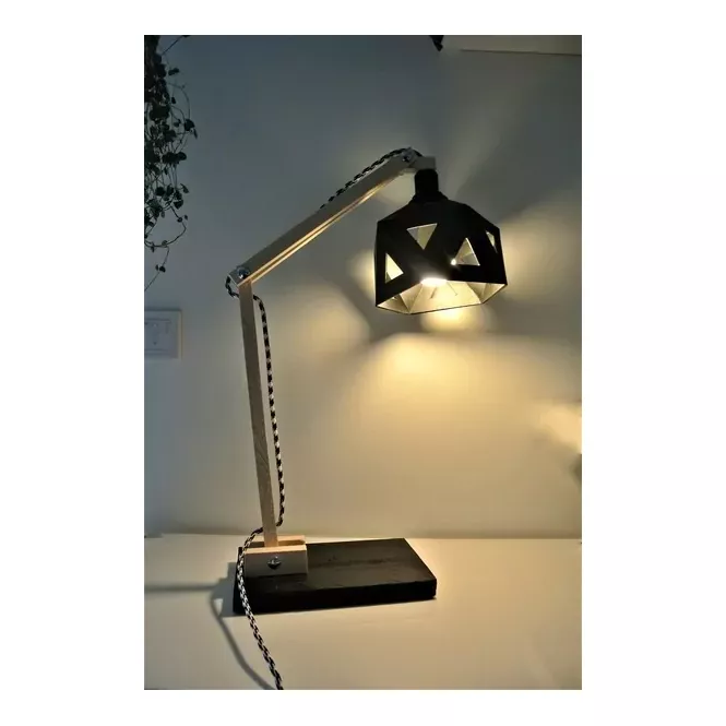 Lampe de bureau origami noire - Leewalia