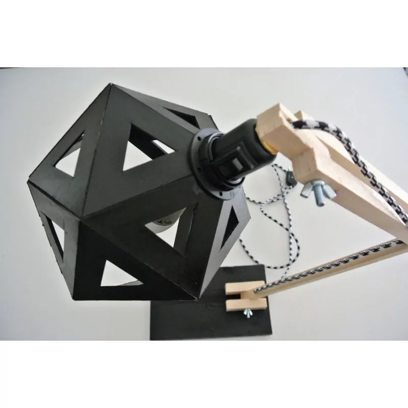 Lampe de bureau origami noire - Leewalia