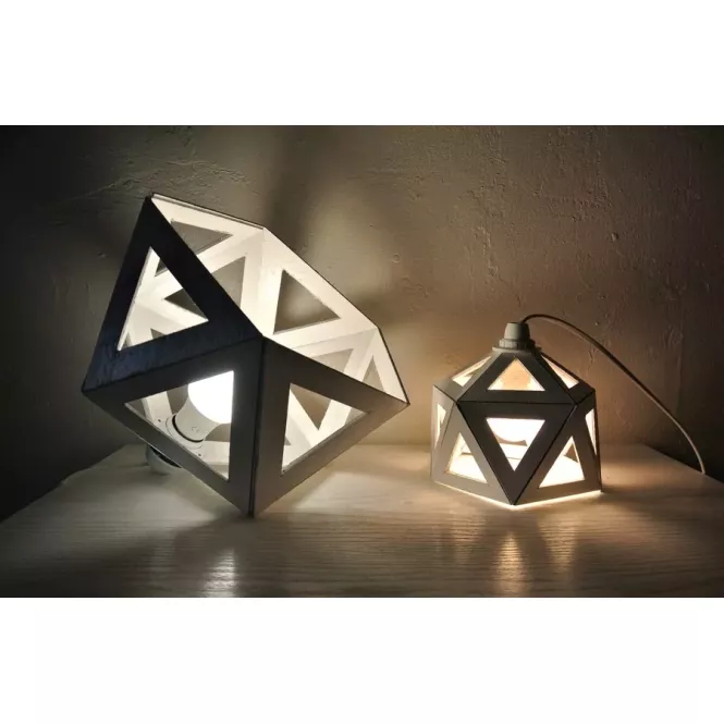 Grande lampe origami - Leewalia