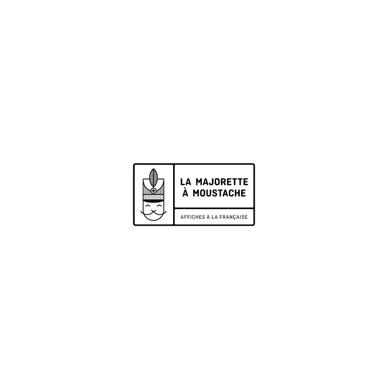 Affiche French Touch La Majorette à Moustache
