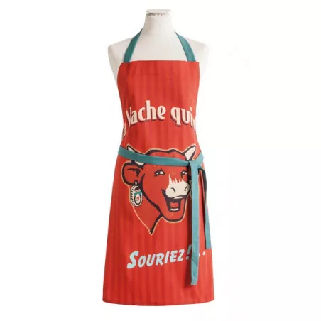 Tablier de cuisine Vache qui rit "Retro Rouge" - Coucke
