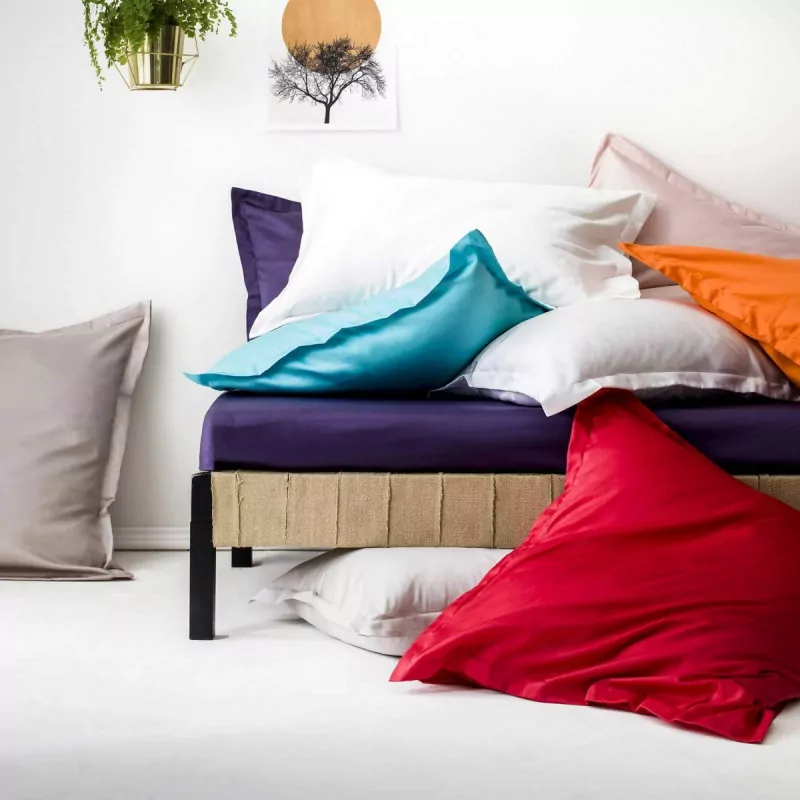 Drap plat Triumph Line en satin de coton - Essix