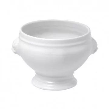 Soupière en tête de lion en porcelaine blanche French Classics - Revol