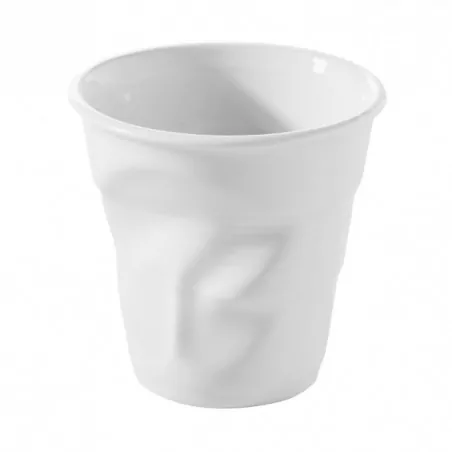 Tasse à café 18cl en porcelaine froissé - Revol