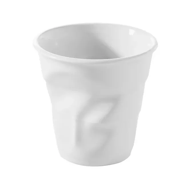 Tasse à café 18cl en porcelaine froissé - Revol