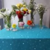 Nappe enduite Confettis Turquoise - Fleur de Soleil