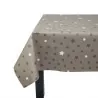 Nappe enduite Etoiles taupe taupe - Fleur de Soleil