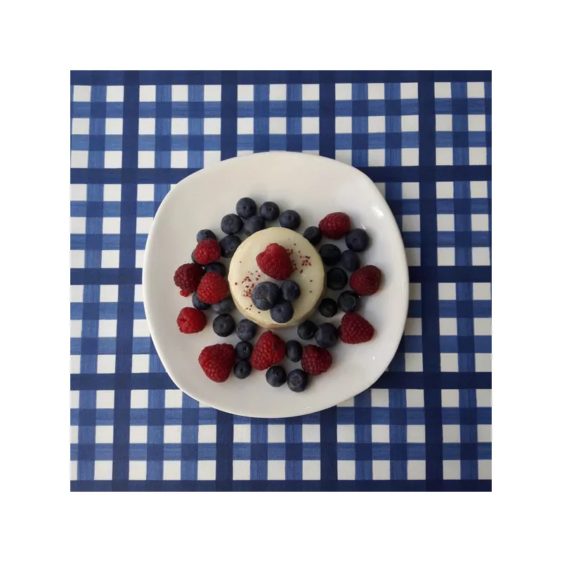 Nappe enduite Guinguette Bleu - Fleur de Soleil