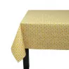 Nappe enduite Mosaïque Jaune Curry - Fleur de Soleil