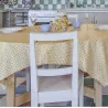 Nappe enduite Mosaïque Jaune Curry - Fleur de Soleil