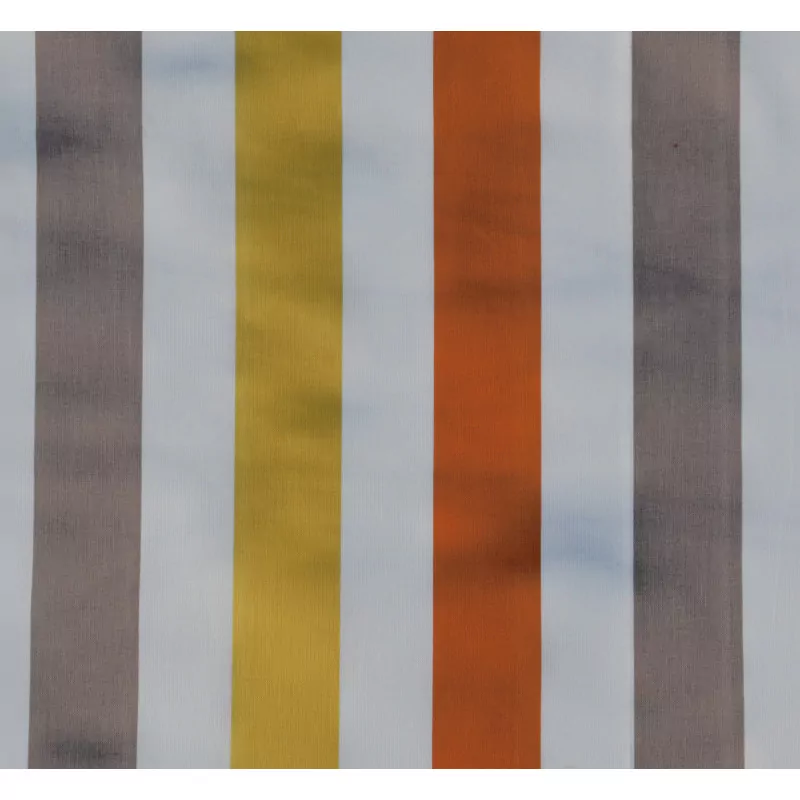 Nappe enduite Rayure  Jaune - Fleur de Soleil