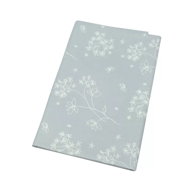 Nappe enduite ronde ou ovale Astrance Gris blanc - Fleur de Soleil