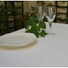 Nappe enduite Unie blanc - Fleur de Soleil