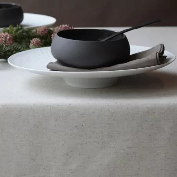 Nappe enduite Unie lin/coton - Fleur de Soleil