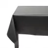 Nappe enduite Unie noire - Fleur de Soleil