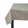 Nappe enduite Unie taupe - Fleur de Soleil Nappe enduite Unie taupe - Fleur de Soleil