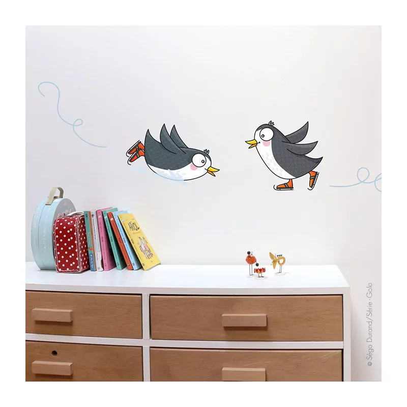 Sticker manchots rigolos - Série-Golo