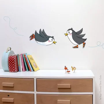 Sticker manchots rigolos - Série-Golo