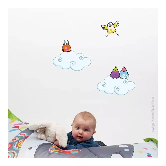 Stickers petits nuages - Série-Golo