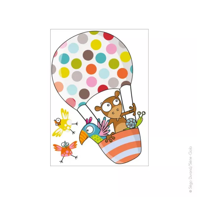 Sticker petite montgolfière - Série-Golo