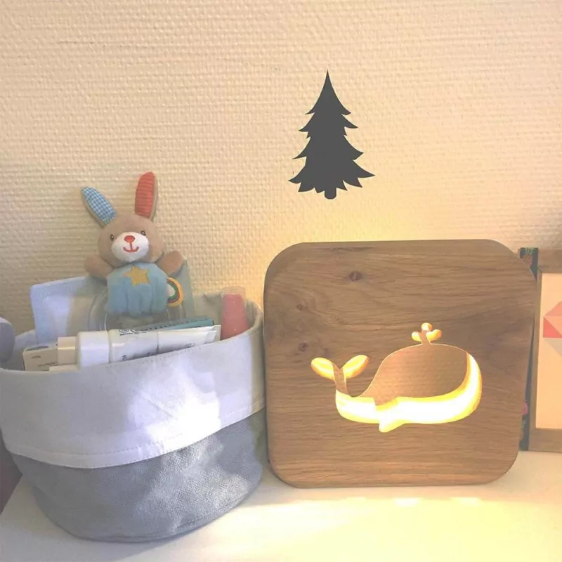 Veilleuse en bois Baleine - Gone's