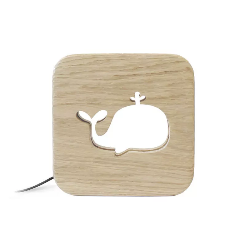Veilleuse en bois Baleine - Gone's