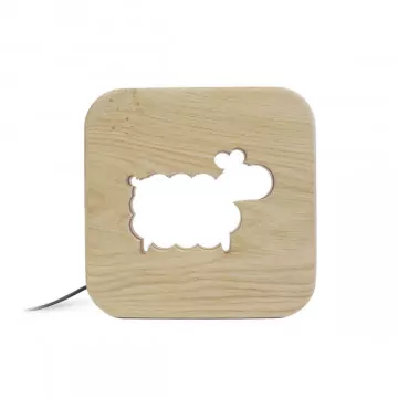 Veilleuse en bois Mouton - Gone's